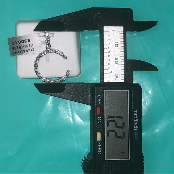 Real Diamond C initial letter pendant charm Not Cz Nit fake Bestseller Huge sale - Picture 5 of 5